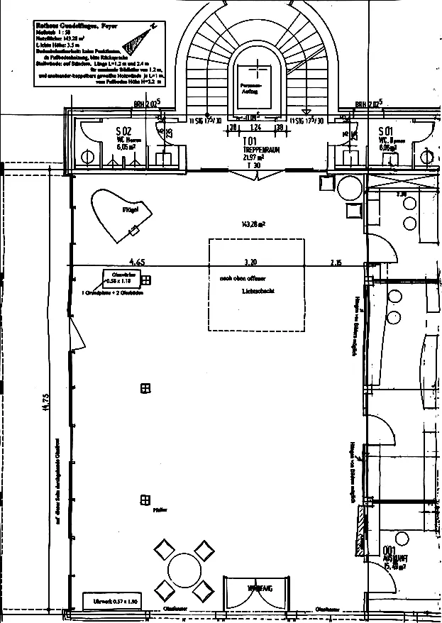 Plan Rathaus-Foyer